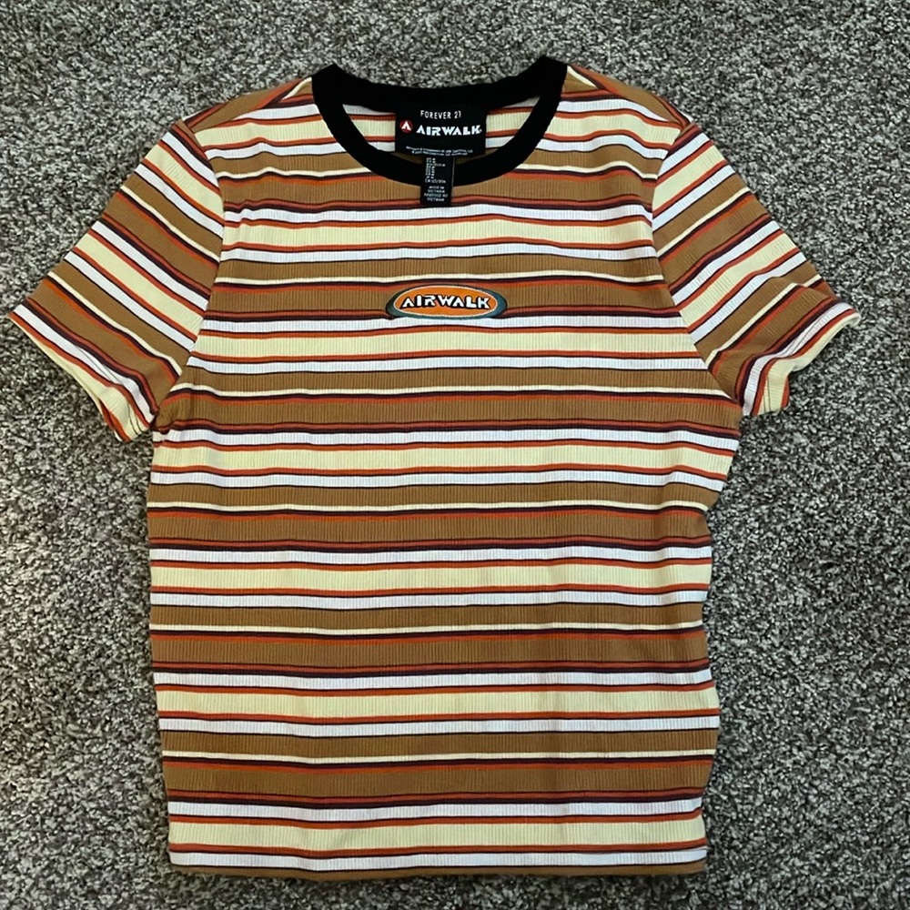 Vintage Airwalk Striped Tshirt (M)
